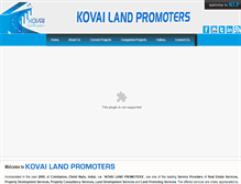 Tablet Screenshot of kovailandpromoters.com